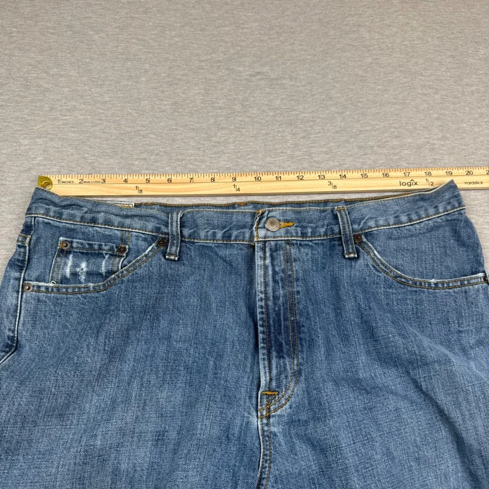 Stetson No 1520‎ Standard Straight Leg Jeans Mens 38x32 Blue Denim Rodeo Cowboy